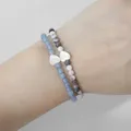 Bracelet en forme de coquille blanche pour femmes et hommes perles de 4MM Bracelet en pierre