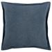 Pixie 22 x 22 Square Soft Fabric Accent Throw Pillow, Flange Edges, Navy - Blue