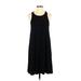 Gap Casual Dress - A-Line: Black Solid Dresses - Women's Size Small