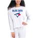 Women's Concepts Sport Cream/Gray Toronto Blue Jays Pendant French Terry Long Sleeve Top