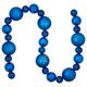 Northlight Seasonal 6' Shatterproof Ball 3-Finish Christmas Garland Plastic in Blue | 4 H x 72 D in | Wayfair NORTHLIGHT SM93812