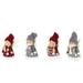 Northlight Seasonal Red & Gray Plush Angel Christmas Ornaments Fabric in Gray/Red | 4.25 H x 5 W x 5 D in | Wayfair NORTHLIGHT WU94296