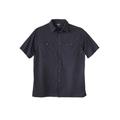 Men's Big & Tall Short-Sleeve Pocket Sport Shirt by KingSize in Carbon (Size 2XL)