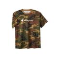 Men's Big & Tall Champion® script tee by Champion in Camo (Size 4XLT)