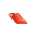 Extra Wide Width Women's The Camden Mule by Comfortview in Red Orange (Size 9 1/2 WW)