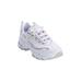 Women's The D'Lites Life Saver Sneaker by Skechers in White Marble Medium (Size 7 M)