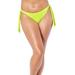 Plus Size Women's Side Tie Swim Brief by Swimsuits For All in Yellow Citron (Size 12)