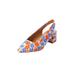 Extra Wide Width Women's The Mea Slingback by Comfortview in Multi Floral (Size 7 1/2 WW)