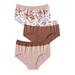 Plus Size Women's Cotton 3-Pack Color Block Full-Cut Brief by Comfort Choice in Mocha Assorted (Size 14) Underwear