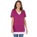 Plus Size Women's Layered-Look Tunic by Woman Within in Raspberry (Size 1X)