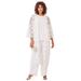 Plus Size Women's Three-Piece Lace Duster & Pant Suit by Roaman's in White (Size 16 W)