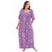 Plus Size Women's Print Lounger by Only Necessities in Fresh Berry Medallion (Size 2X)