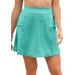 Plus Size Women's Zip-Pocket Swim Skort by Swim 365 in Miami Vice (Size 22) Swimsuit Bottoms