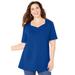 Plus Size Women's Suprema® Sweetheart Tee by Catherines in Dark Sapphire (Size 2X)