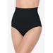 Plus Size Women's Power Shaper Firm Control High Waist Shaping Brief by Secret Solutions in Black (Size L) Body Shaper