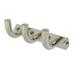 Allied Brass Remi 3 Position Wall Mounted Hook Rack Metal in Gray | 3.2 H x 8 W x 3.2 D in | Wayfair RM-20-3-PNI