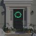 The Holiday Aisle® Christmas 30" Lighted PVC Wreath Traditional Faux in Green/White | 30 H x 30 W x 3 D in | Wayfair