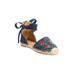 Women's The Shayla Flat Espadrille by Comfortview in Embroidery (Size 10 M)