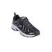 Wide Width Women's The Hillcrest Walking Trail Sneaker by Skechers in Black Wide (Size 7 1/2 W)