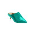 Women's The Camden Mule by Comfortview in Teal Croco (Size 8 1/2 M)