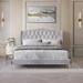 House of Hampton® Dwaylon Tufted Platform Bed Upholstered/Velvet in Gray | 45 H x 42.7 W x 79.3 D in | Wayfair 6C7DF28C5ECA41C0BCE0AA9A2B7CDD8C