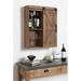 Gracie Oaks Randey Solid Wood Wall Mounted Bathroom Cabinet Solid Wood in Brown | 27.5 H x 21.25 W x 7 D in | Wayfair