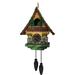 August Grove® Cuckoo Clock 14 in x 7 in x 7 in Birdhouse Resin in Brown/Yellow | 14 H x 7 W x 7 D in | Wayfair 2CC0C372C89F46B48A2CA19603103AE2