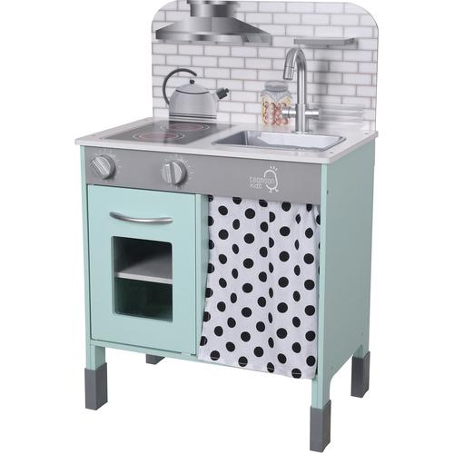 „Spielküche TEAMSON™ KIDS „“Holzspielzeug, Little Chef Philly Modern, petrol““ Spielküchen blau (petrol) Kinder Kinderküchen Zubehör“