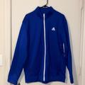 Adidas Jackets & Coats | Blue Adidas Fleece Zip-Up Golf Jacket Size Xl Mens | Color: Blue | Size: Xl