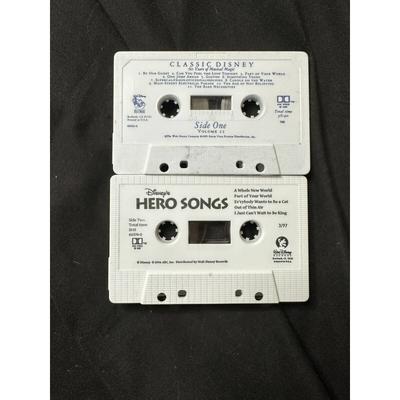 Disney Media | (2) Classic Disney & Hero Song 60 Years Of Musical Magic Volume Ii Cassette Tape | Color: Red | Size: Os