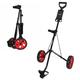 Caddymatic Golf i-Trac 2 Wheel Folding Golf Cart (Red)