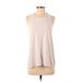 Gap Fit Active Tank Top: White Solid Activewear - Women's Size Small