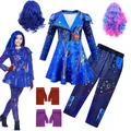 Costume 3 Mal pour filles déguisement Cosplay Evie vêtements fantaisie d'halloween perruque pour