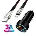 Adaptateur USB Type-C pour recharge rapide de voiture câble de chargeur pour Samsung S21 S20 Ultra