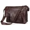 Sac à Bandoulière en Cuir group Ciré à l'Huile pour Homme, Sacoche de Loisirs Décontractée, à la Mode, M184