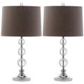 Safavieh Keeva Crystal Ball 26 Inch Table Lamp - LIT4113A-SET2