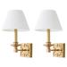 Safavieh Elvira Gold Greek Key 15 Inch Wall Sconce - LIT4410C-SET2