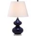 Safavieh Eva Double Gourd Glass 24 Inch Table Lamp - LITS4086B