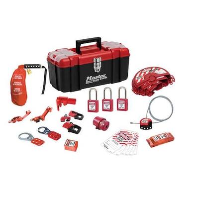 MASTER LOCK 1457VE410KA Personal Safety Lockout Pouch,Red