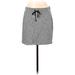 Ann Taylor LOFT Casual Mini Skirt Mini: Gray Bottoms - Women's Size Small