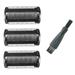 3 Pack Shaver Head Replacement Trimmer for Bodygroom 2024 - 2040 S11 YSS2 YSS3 Series with Brush