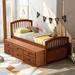 Twin Solid Wood Platform Storage Bed with 6 Drawers and Head&FootBoard