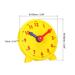 4 inch Teaching Clock Learning Time 12 Hour 2 Pointers Geared, Yellow - Yellow, Blue, Red