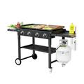 Vebreda 60000BTU 4 Burner Foldable Outdoor Propane Gas Grill Black