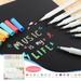 Bidobibo School Supplies 1ml Color Hard Tip Sign Pen Metallic Black Card Painting Pen 15 Colors Highlighters Colored Pencils Office Supplies