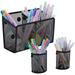 Magnetic Pencil Holder 3 Pack Magnetic Storage Basket Organizer Extra Strong Magnets Pen Holder for Your Whiteboard Fridge Cubicle Desks Locker Accessories