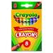 Crayola 523008 Classic Color Crayons Peggable Retail Pack Peggable Retail Pack 8 Colors (Pack of 24)