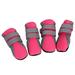 4pcs Dog Shoes Small Large Mesh Boots Booties for Snow Rain Adjustable Anti-slip