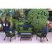 August Grove® Bellas 4 Piece Sofa Set w/ Cushions in Black | Outdoor Furniture | Wayfair AGGR5334 47322762