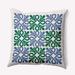 e by design Tropical Resort Square Pillow Cover & Insert Polyester/Polyfill blend | 16 H x 16 W x 6 D in | Wayfair PG799GR32-16